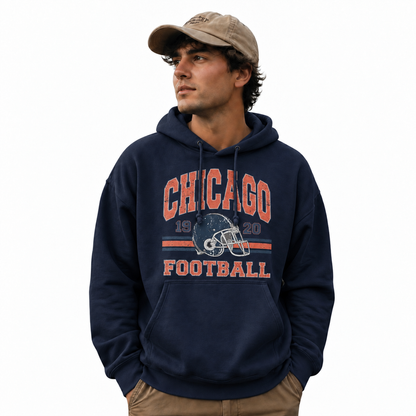 Chicago Football Vintage 1920 Helmet Hoodie