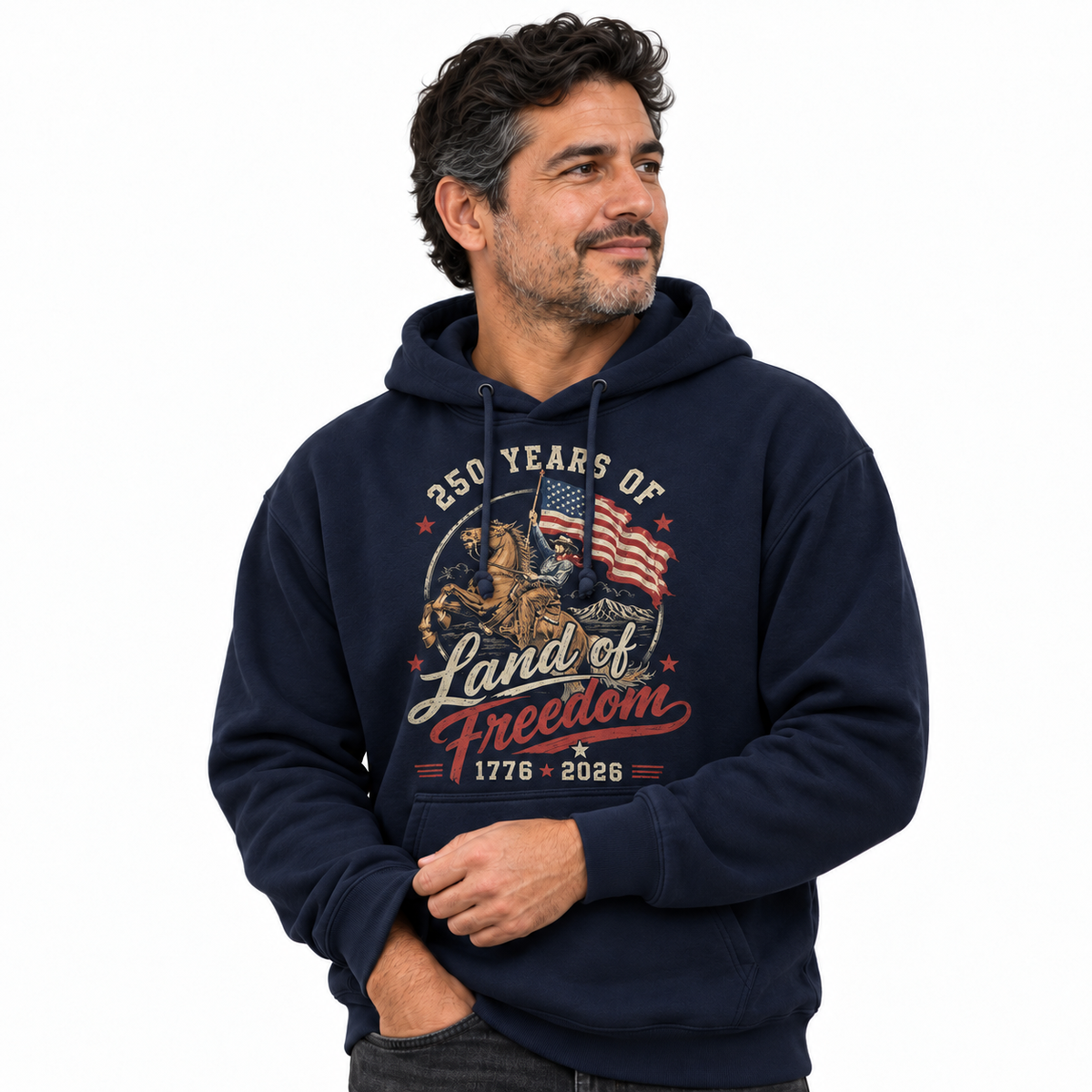 America 250 Years Land Of Freedom Hoodie