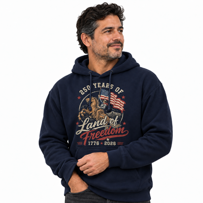 America 250 Years Land Of Freedom Hoodie