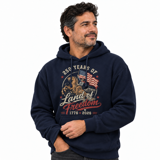 America 250 Years Land Of Freedom Hoodie