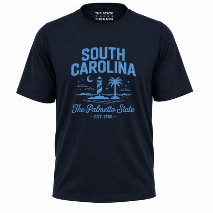 South Carolina Palmetto State Lighthouse Coastal Shirt