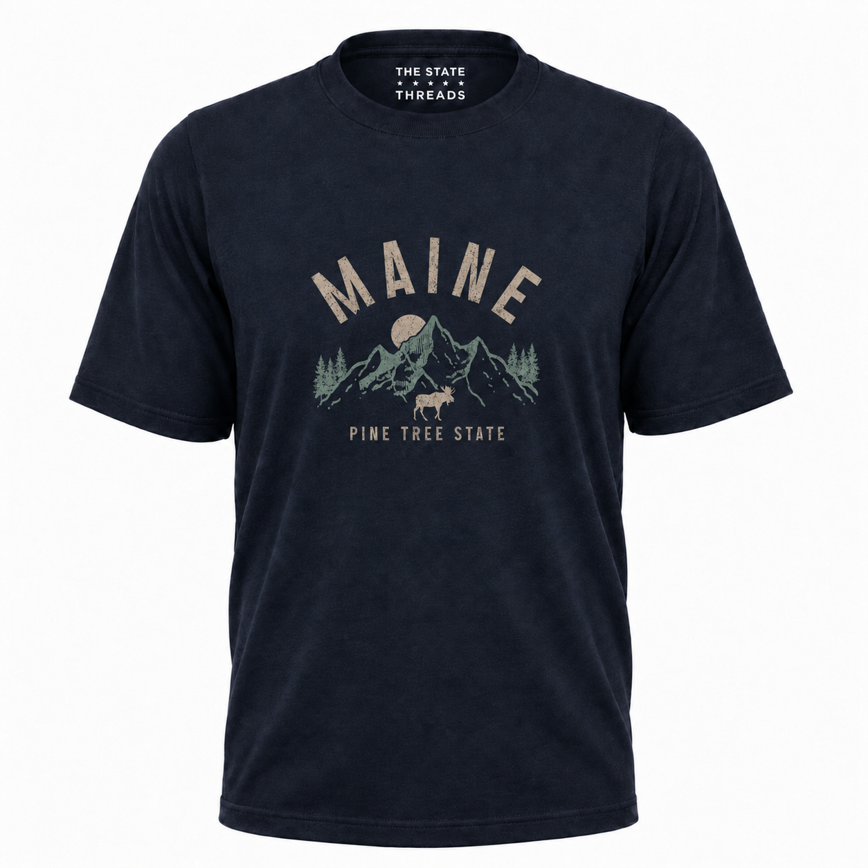 Maine Vintage Mountain Pine Tree State Shirt