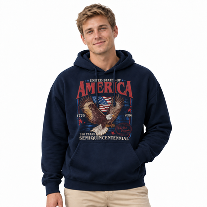America 250 Years Semiquincentennial Eagle Hoodie