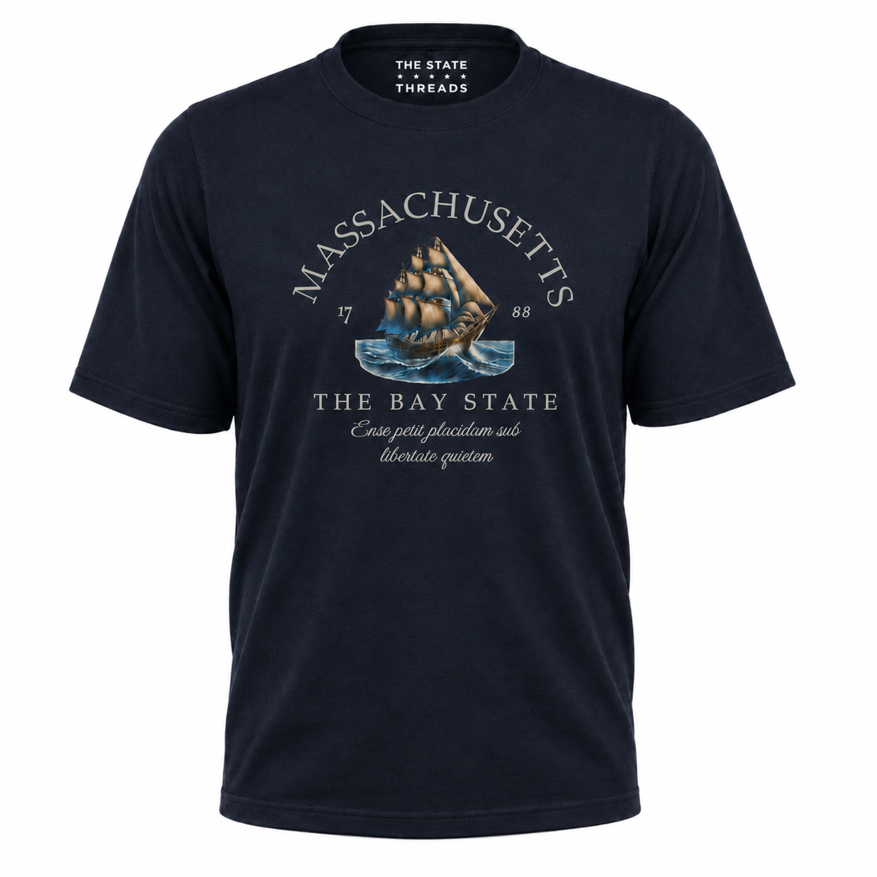 Massachusetts Nautical Sailboat Bay State Pride Shirt