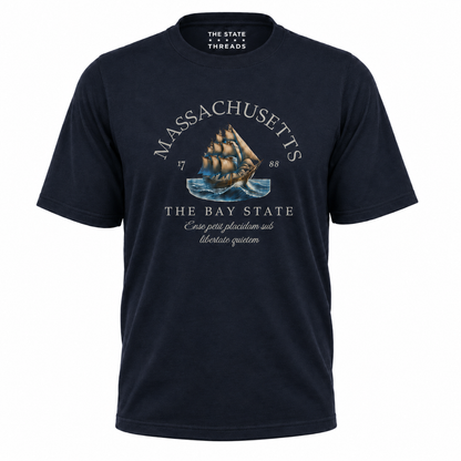 Massachusetts Nautical Sailboat Bay State Pride Shirt