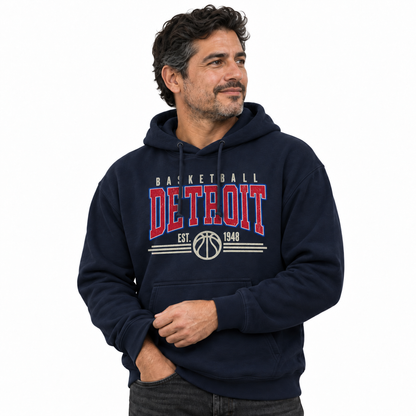Detroit Basketball Est 1948 Hoodie