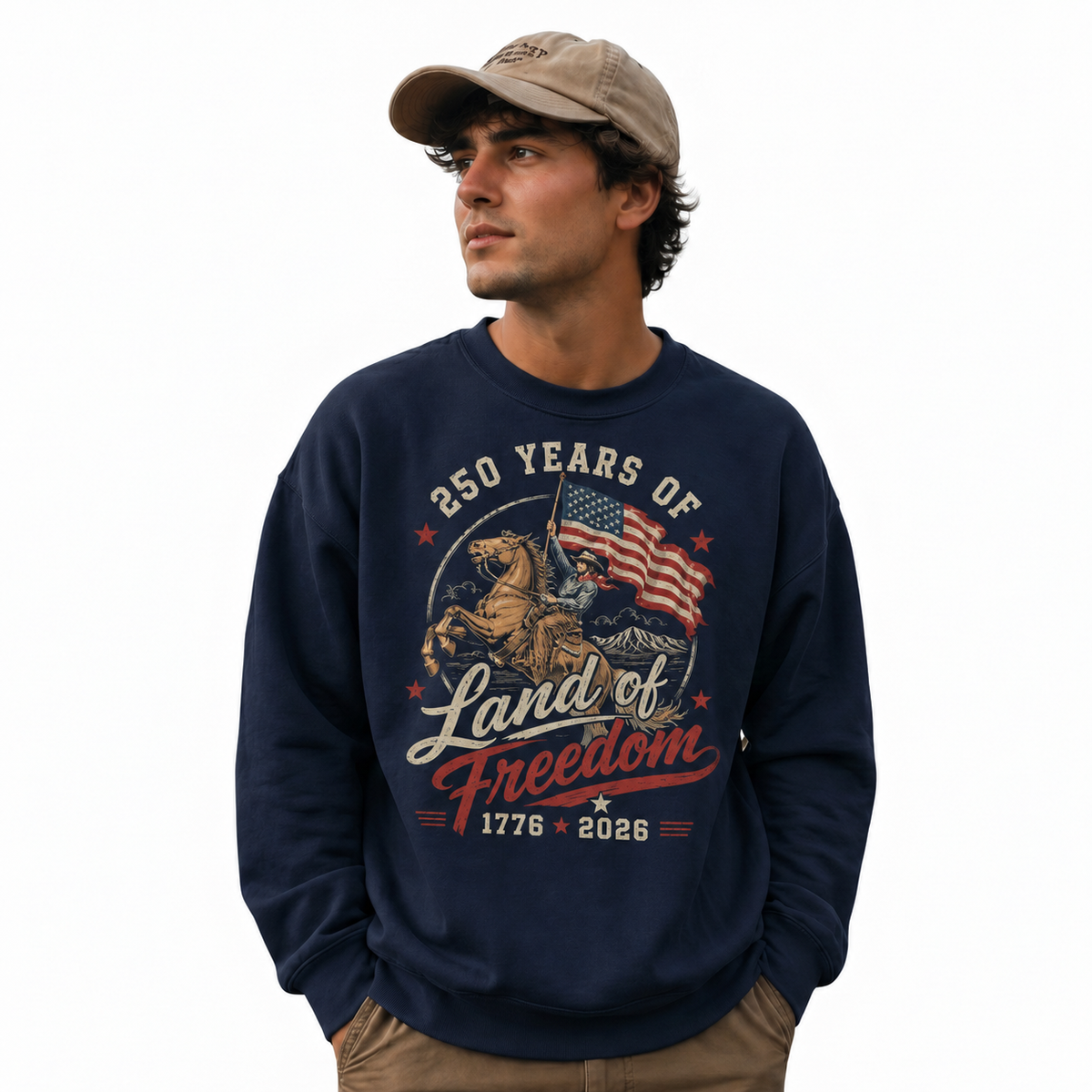 America 250 Years Land of Freedom Sweatshirt