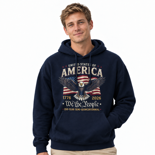 America 250th Eagle We The People Hoodie