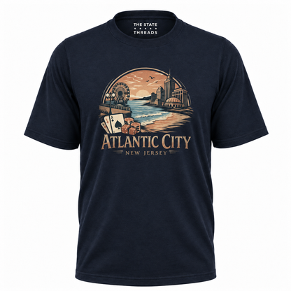 New Jersey Atlantic City Boardwalk Casino Graphic Shirt