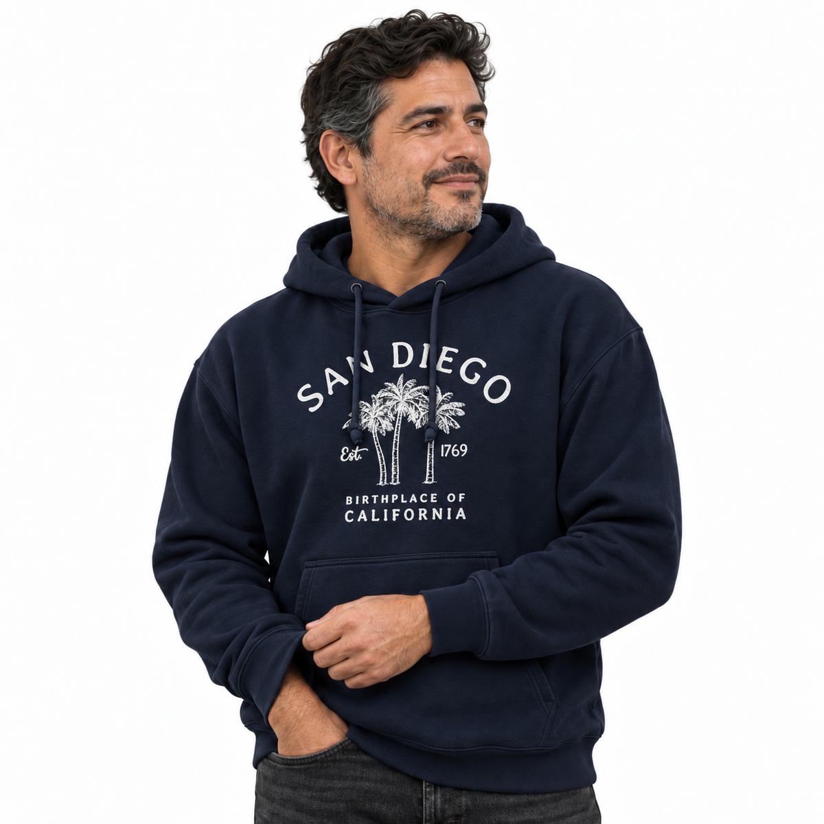 San Diego California Palm Trees Est 1769 Hoodie