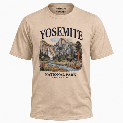 Yosemite National Park California Vintage Wildlife Bear Shirt