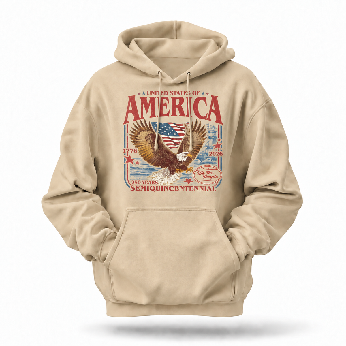 America 250 Years Semiquincentennial Eagle Hoodie