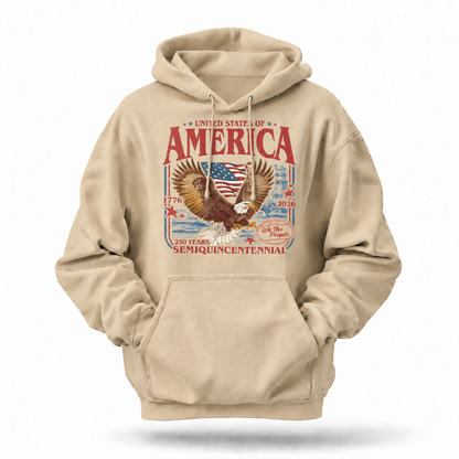 America 250 Years Semiquincentennial Eagle Hoodie