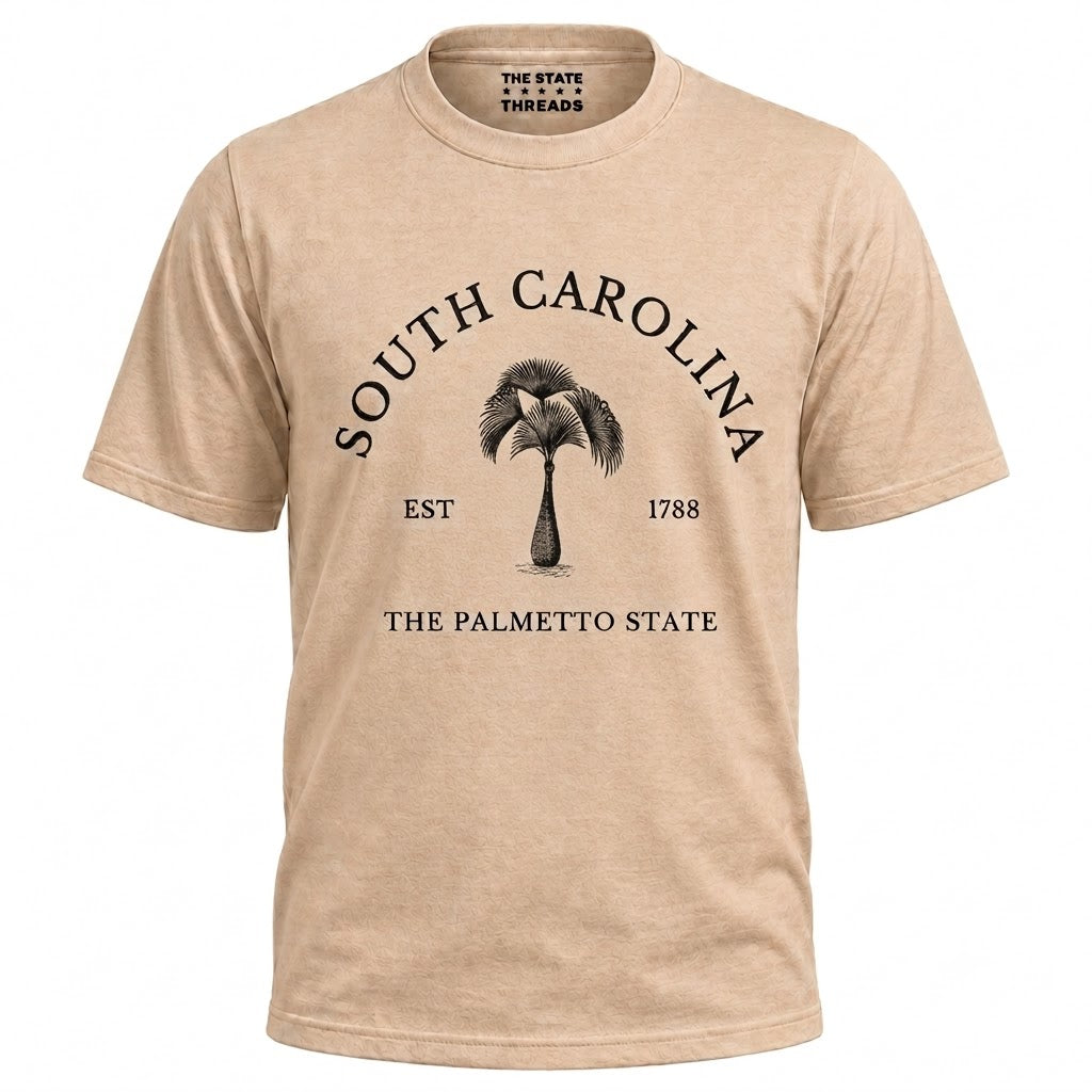 South Carolina Palmetto State Vintage Tree Graphic Shirt