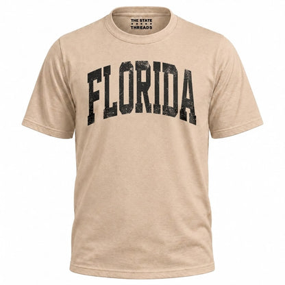 Florida Sunshine State Retro Distressed Varsity Shirt