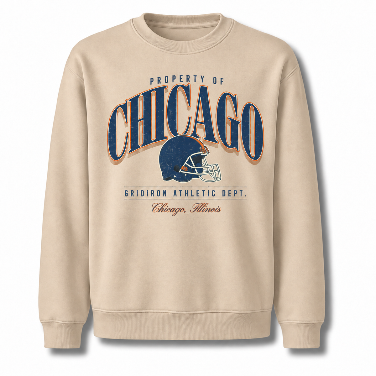 Chicago Vintage Seal Athletic Heritage Classic Sweatshirt - Sand