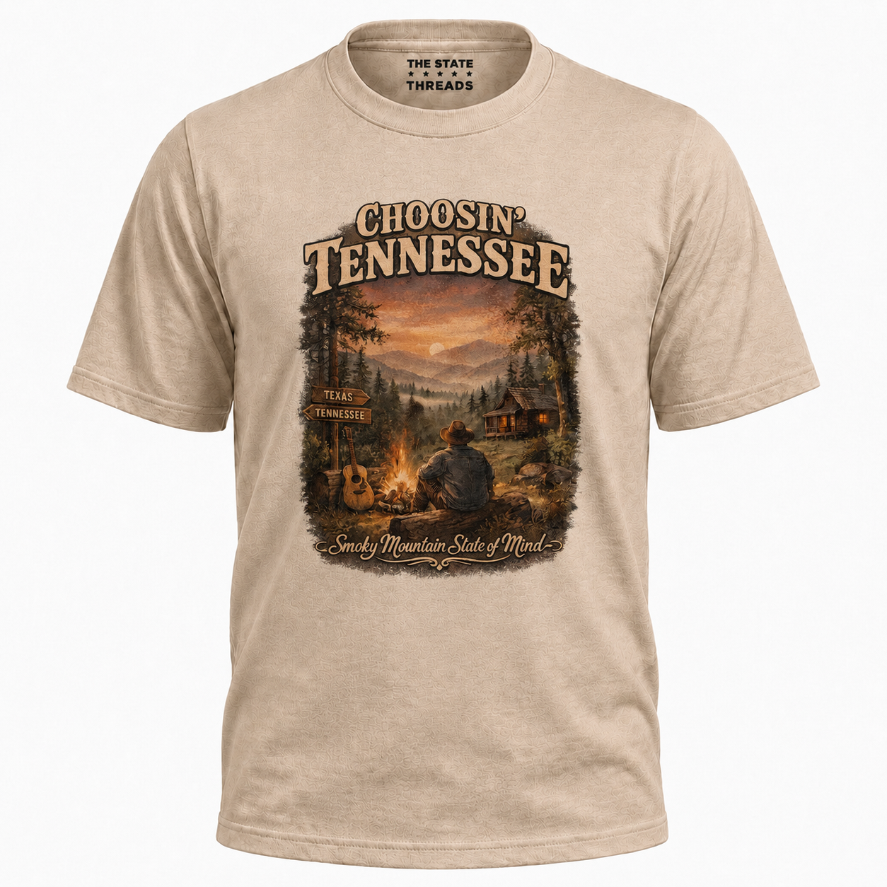 Tennessee Smoky Mountains Campfire Cabin Nature Shirt