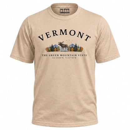 Vermont Green Mountain State Moose Wilderness Adventure Shirt