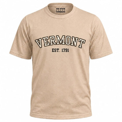 Vermont EST 1791 Varsity Style State Pride Shirt