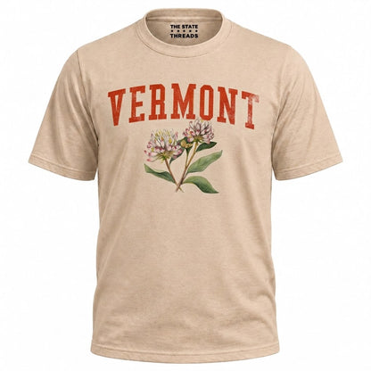 Vermont Red Clover State Flower Vintage Botanical Shirt