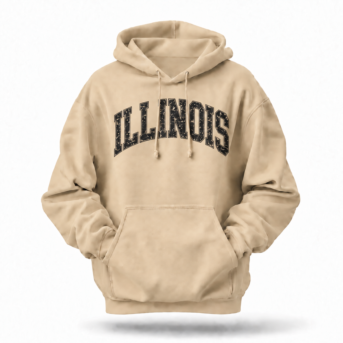 Illinois Varsity Arch Distressed Hoodie