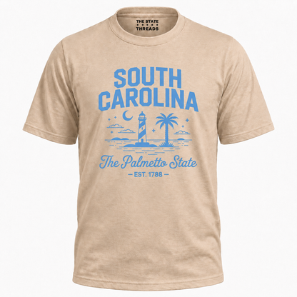 South Carolina Palmetto State Lighthouse Coastal Shirt