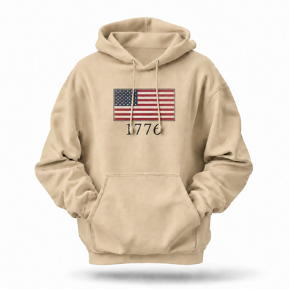 America 1776 Vintage Flag Hoodie