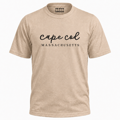 Massachusetts Cape Cod Coastal Script Shirt