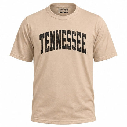 Tennessee Volunteer State Retro Graphic Casual Varsity Shirt