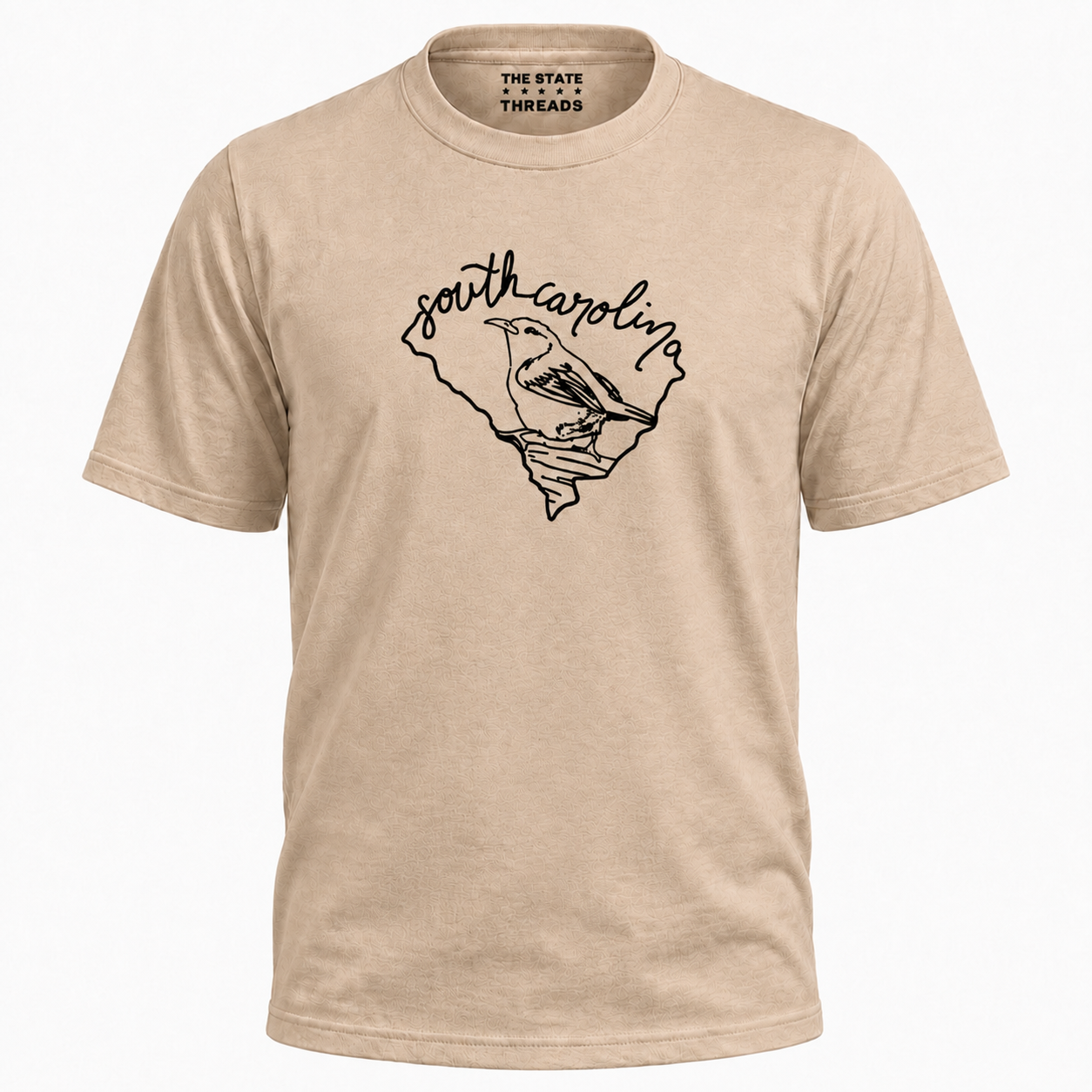 South Carolina State Bird Outline Map Shirt