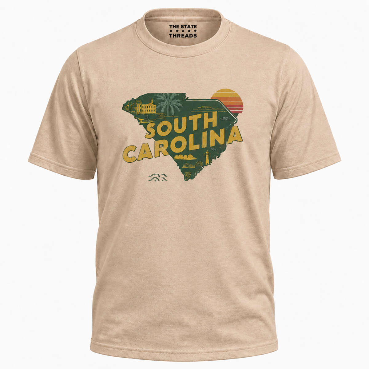 South Carolina State Map Sunset Travel Souvenir Shirt