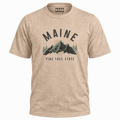 Maine Vintage Mountain Pine Tree State Shirt