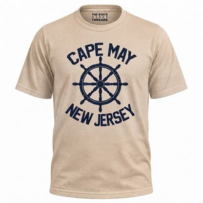 New Jersey Cape May Ship Wheel Nautical Shirt