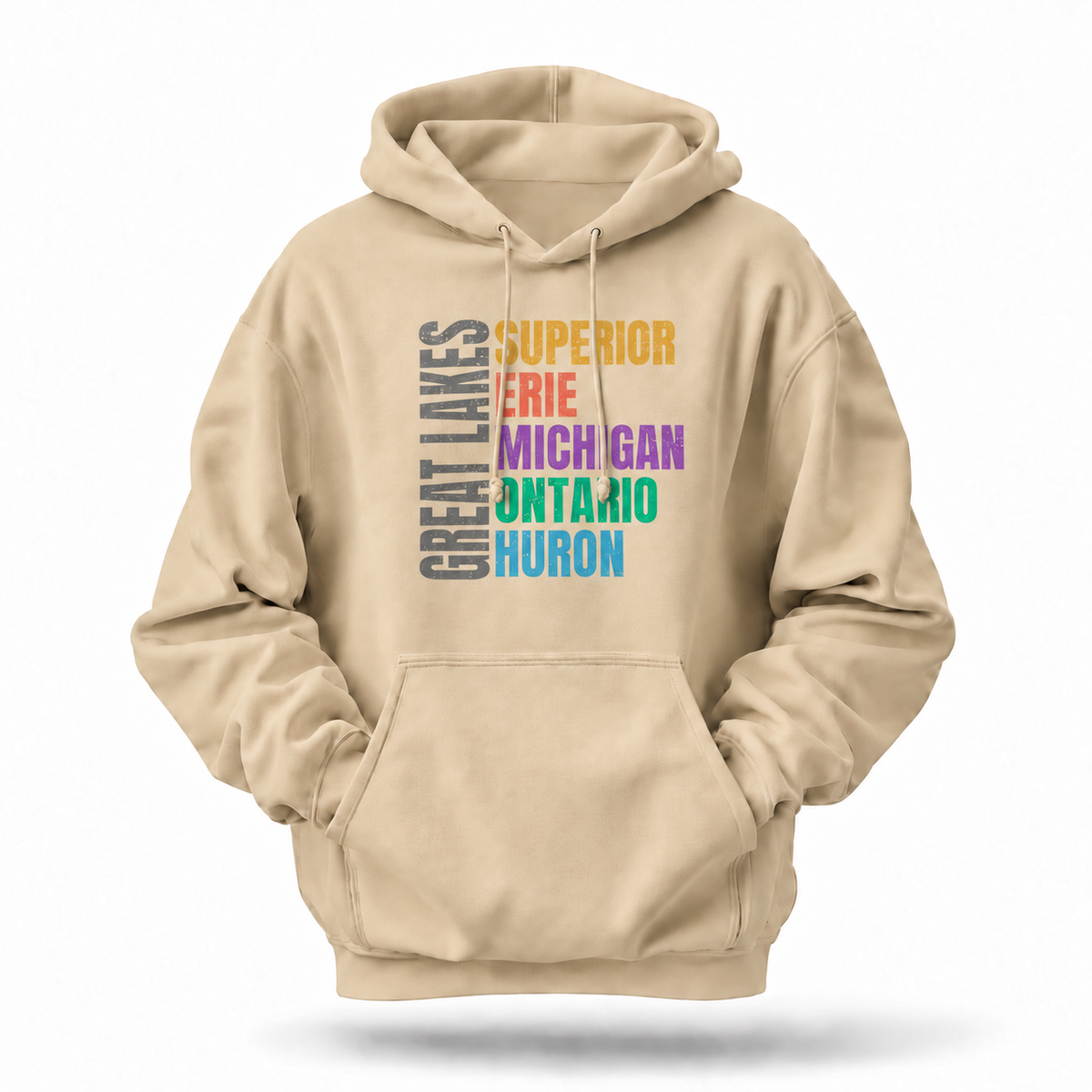 Great Lakes Superior Erie Michigan Ontario Huron Hoodie