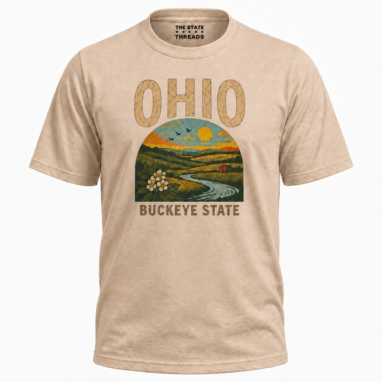 Ohio Buckeye State Vintage Landscape Scenic Shirt