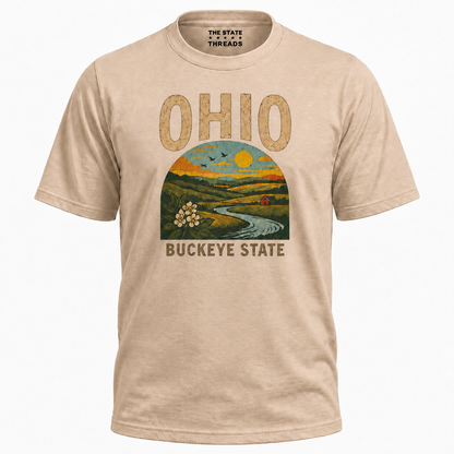 Ohio Buckeye State Vintage Landscape Scenic Shirt