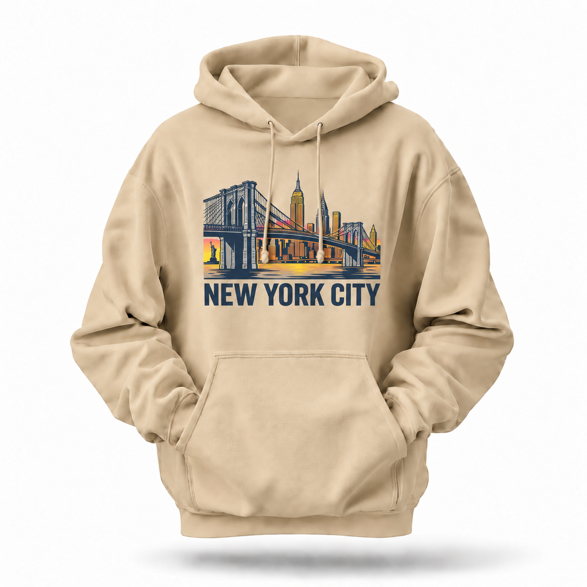 New York City Skyline Brooklyn Bridge Hoodie