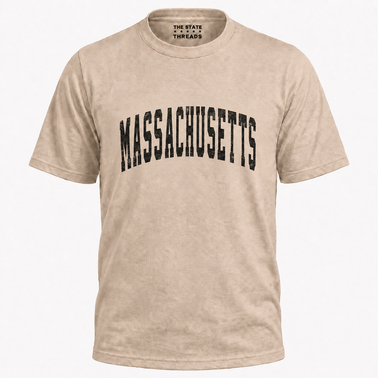Massachusetts Distressed Vintage Block Letters Shirt
