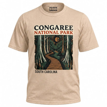 South Carolina Congaree National Park Boardwalk Forest Graphic Shirt