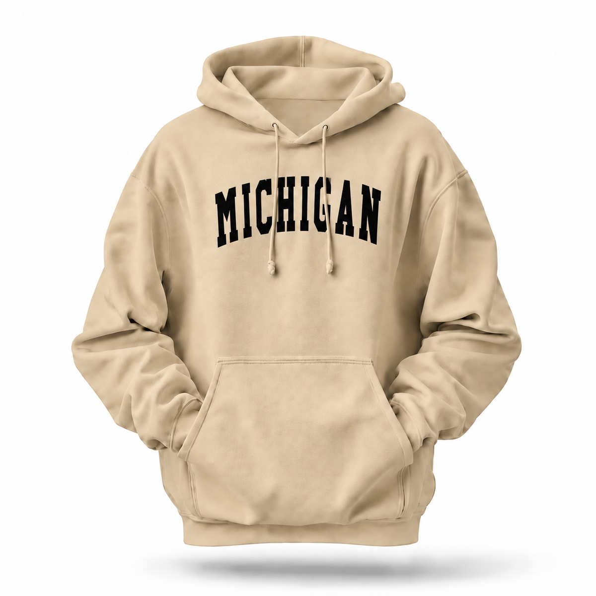 Michigan Classic Arch Bold Letters White Hoodie