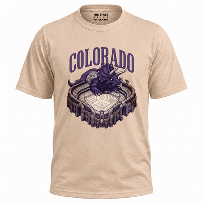 Colorado Dinosaur Mascot Sports Stadium Shirt