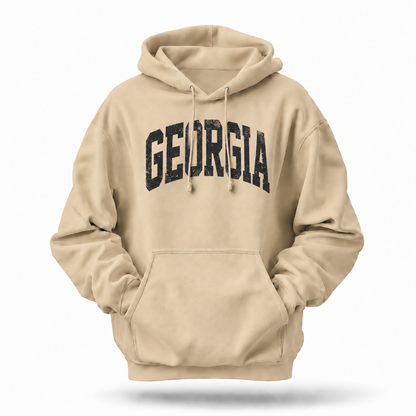 Georgia Vintage Arch Distressed Hoodie