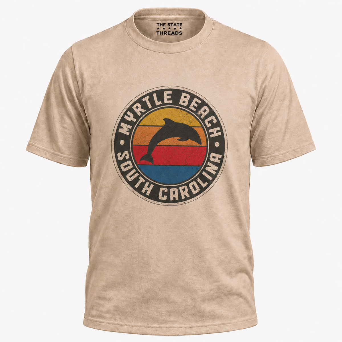 Myrtle Beach South Carolina Retro Dolphin Sunset Shirt