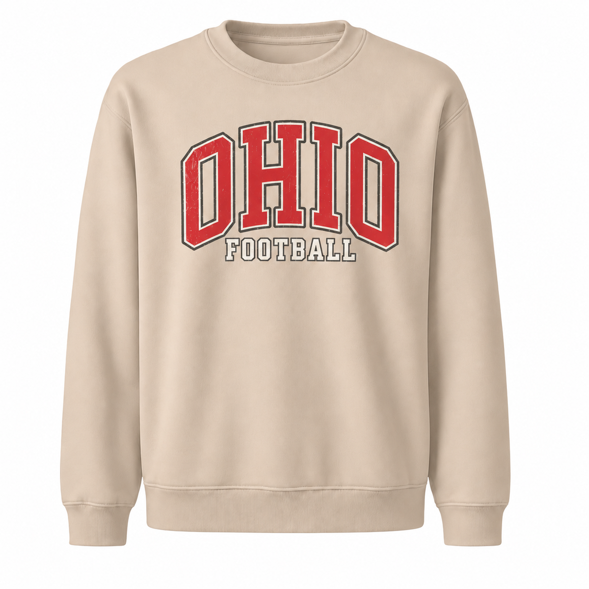 Ohio Football Vintage Gridiron Heritage Classic Sweatshirt - Sand