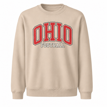 Ohio Football Vintage Gridiron Heritage Classic Sweatshirt - Sand