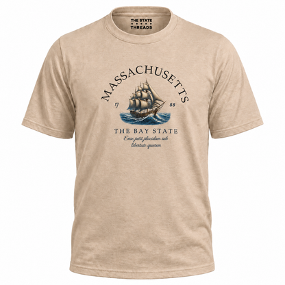 Massachusetts Nautical Sailboat Bay State Pride Shirt