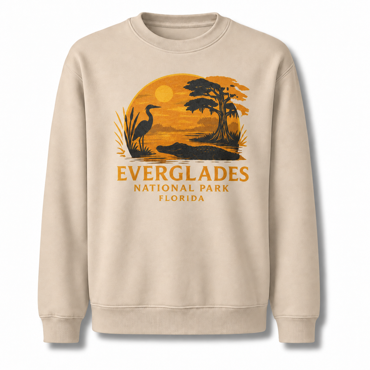 Florida Everglades National Park Nature Vintage Sweatshirt - Sand