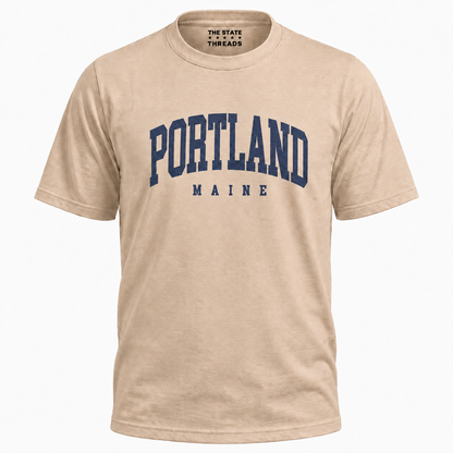 Portland Maine Vintage Varsity Style Shirt