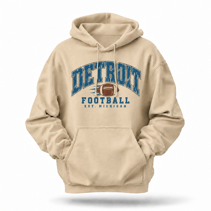 Detroit Football Est. Michigan Hoodie