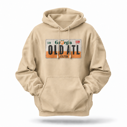 Georgia Old Atl Vintage License Plate Hoodie